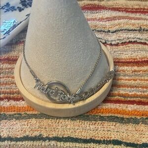 Elegant Silver Bracelet with Sparkling Accents